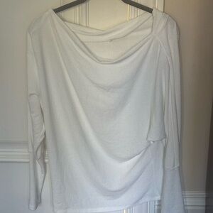 Charlotte Avery White Dreamy Knit Boatneck Top